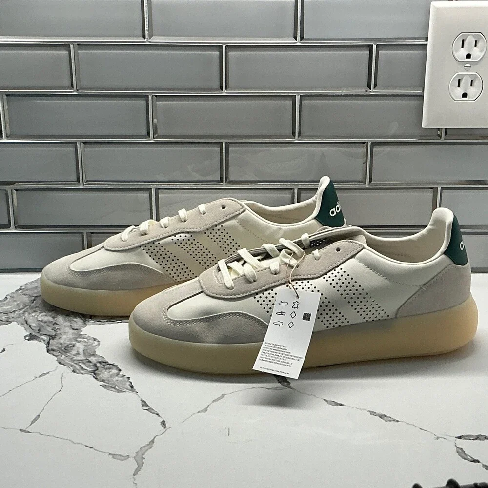 Adidas Barreda Decode V2 Men's White Suede Casual Sneakers‎ Shoes Size 12